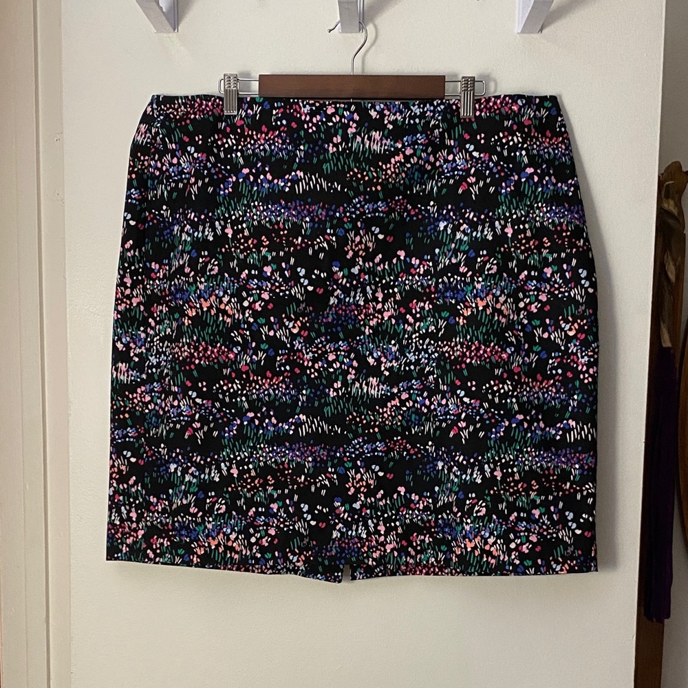 Talbots Multicolor Floral Mini Skirt